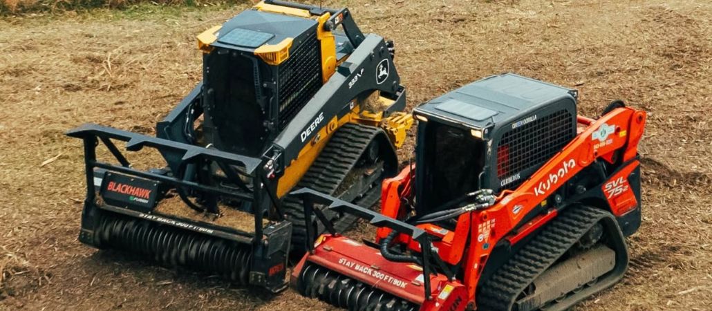 Forestry mulching equipment clearing land in Charleston, SC