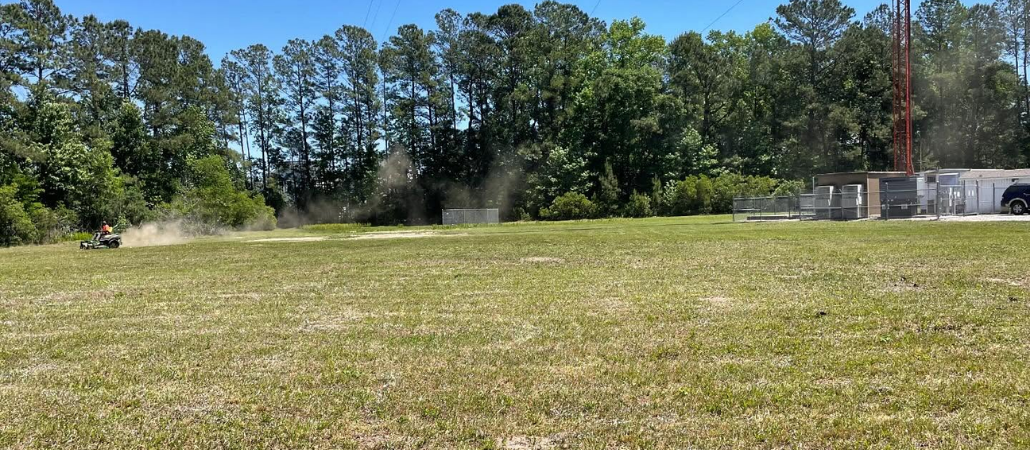 Professional brush clearing and land management on a large property in Charleston, SC